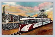 Pikes Peak CO-Colorado, Streamline Cog Train At The Summit Vintage Postcard picture