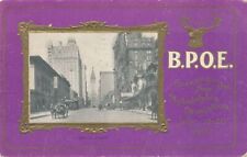 PHILADELPHIA PA - Broad Street 1907 B.P.O.E. Elks Convention Postcard picture