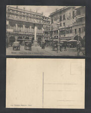 1910s ITALY VERONA PIAZZA delle ERBE e PALAZZO MAFFEL POSTCARD picture