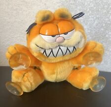 Vintage 1981 Garfield “Make My Day” Window Cling Plush 8” -  picture