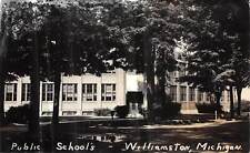 WILLIAMSTON Michigan RPPC postcard Ingham County Public Schools picture