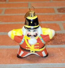 Christopher Radko Christmas Ornament Toy Soldier Nutcracker Star Ceramic picture
