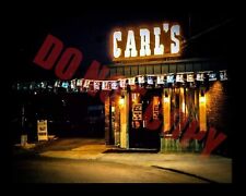 Carls Chop House Sign Restaurant Detroit Night Lights 8x10 Photo +  picture