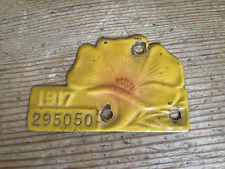 1917 CALIFORNIA LICENSE PLATE TAG REGISTRATION 295050 -POPPY- picture
