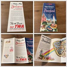 1955 Disneyland Booklet Fly Twa - A Dream Come True - Extremely Rare Condition picture