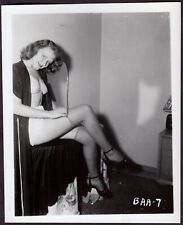 STRIPPER FETISH MODEL  BARBARA ALLEN  IRVING KLAW VINTAGE ORIGINAL 4x5 1950's #7 picture