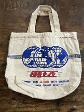 Vintage BREEZE tote bag advertising saltsburg milan toronto tokyo vtg picture