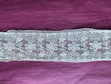 Gorgeous Antique Edwardian Insertion - Tulle embroidered 60