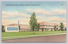 New Electronics Plant of Western Electric Allentown Pa Linen Postcard No 3079 picture