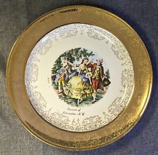 Vintage CALIFORNIA Souvenir Plate Porcelain Gold Rim Wilmington NC 10