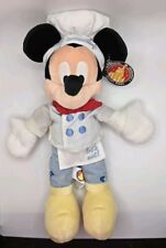 Disney Parks Authentic Original Chef Mickey Lets Eat Plush 12