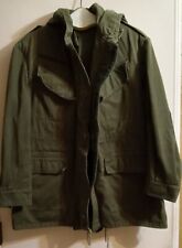 Mens Genuine Belgian Armed Forces Field Jacket Hooded M86 BDU Military Parka  picture