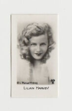 Lilian Harvey 1933 Bridgewater Film Stars Small Trading Card - Series 2 #89 picture