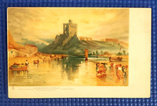 Vintage c1900 Norham Castle on River Tweed on England & Scotland Border Postcard picture