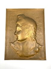 Vintage Embossed Hammered Copper Wall Art Victorian Woman 17.75”x13.75” picture