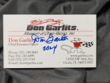 Don GARLITS signed autographed Business Card  picture