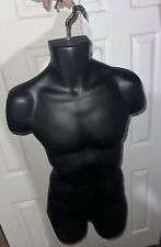 MALE MANNEQUIN TORSO BLACK  with Hook for HANGING picture