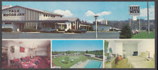 Yale Motor Inn Wallingford CT long 4-view postcard 1960s picture
