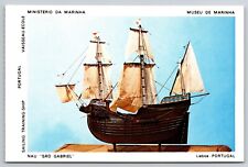 Sailing Training Ship, Museu de Marinha, Lisbon, Portugal Postcard S4228 picture