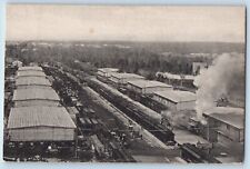 Camp Pike Arkansas AR Postcard Warehouse Railroad Train c1930's Unposted Vintage picture