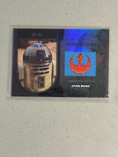 2016 Topps Star Wars Evolution Base Flag Patch Card - R2-D2 picture