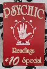 PSYCHIC READINGS  $10 Special Crystal Ball  Metal Sign  Retro Style  New Occult picture