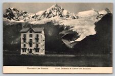 Hotel Britannia And Bossons Glacier Chamonix France Postcard picture
