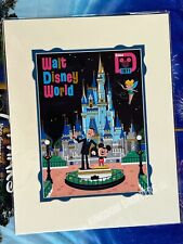 2022 Disney Parks WDW Since 1971 Partners Castle Print Dave Perillo 14x18” picture