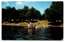 1958 Evergreen Inn, Lake Miltona, Miltona, MN Postcard *4X picture