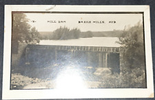 CT-401 NE Bazile Mills Mill Dam RPPC Real Photo Postcard Front View picture