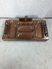 Vintage Swank Japan Wooden Valet, Entryway Catchall, Keys, Jewelry, Coin Tray picture