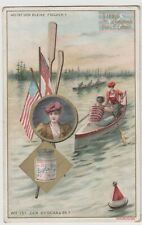 1 Liebig trade card - Sport racing rowing - san462tede- iss in 1895 picture
