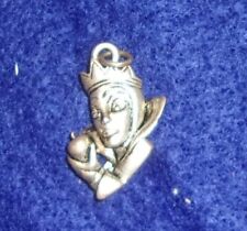 EVIL QUEEN  --  SNOW WHITE - Vintage Sterling Silver Disney  Charm ...925 picture