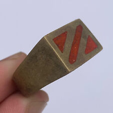 EXTREMELY RARE ANCIENT BRONZE ANTIQUE ROMAN RING AMAZING picture