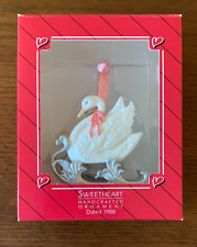 Hallmark 1988 Ornament ~ SWEETHEART ~ Swan Sleigh picture