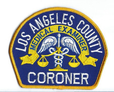 State of California CA Los Angeles County Medical Examiner Coroner patch - NEW picture