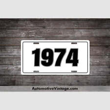 1974 Car Year License Plate picture