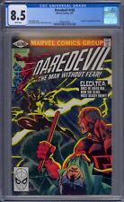 Daredevil #168 1981 Marvel Comics CGC 8.5 1st app Elektra White Pages picture