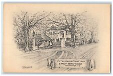 c1910's Entrance To Court Yard Emily Shaw's Inn Poundridge New York NY Postcard picture