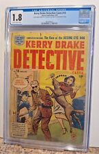 KERRY DRAKE DETECTIVE CASES #18 CGC 1.8, FEBRUARY 1950 CRIME HARVEY COMICS picture