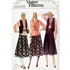 Vintage 1978 Vogue 7192 Size: 10, Blouse, Vest, Skirt Cut, Complete picture