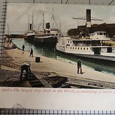 Vintage Postcard - Largest Dry Dock In The World 1905 Newport News Virginia VA picture