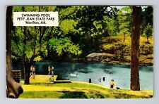 Morrilton AR-Arkansas Petit Jean State Park Lake Swimming c1957 Vintage Postcard picture