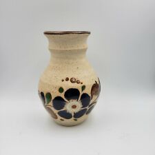 Vintage Handmade Tonala Mexican Folk Art Pottery Sandstone 6.5