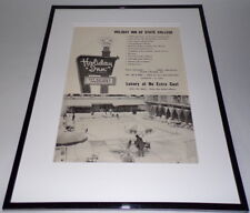 1963 Holiday Inn State College PSU 11x14 Framed ORIGINAL Advertisement  picture