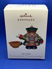 Tea Time 2018 Hallmark Porcelain Ornament -- 3rd in Tea Time Series - NEW picture