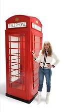 London Telephone Booth Full Size Iron English British Booth Outdoor and Indoor picture