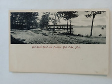 GULL LAKE MICHIGAN POSTCARD 1905 ERA HOTEL & PAVILION KALAMAZOO BATTLE CREEK picture
