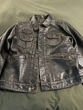 harley davidson mens leather jacket size large picture