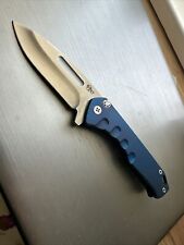 medford style folding knife stainless framelock picture